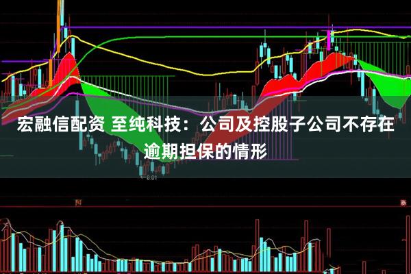 宏融信配资 至纯科技：公司及控股子公司不存在逾期担保的情形